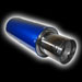 Глушитель ProSport, обожжен. насадка, синий (In D=61) o127x300 длина 460mm BLMR380