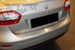 Накладка на задний бампер с загибом Alu-Frost для Renault Fluence 2010+ (шт.)