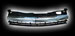 Декоративная решетка радиатора Opel Astra H `07-, 5D, черный хром