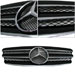 Декоративная решетка радиатора Mercedes E-Class '03-06 черная
