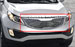 Декоративная решетка радиатора Kia Sportage '10-, алюминий