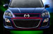 Декоративная решетка радиатора Mazda CX7 '10-12, алюминий