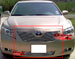 Декоративная решетка радиатора+бампера для Toyota Camry '07-09, алюминий