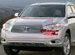 Декоративная решетка радиатора для Toyota Highlander Hybrid '08-10, алюминий