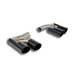 Supersprint Endpipe kit Right OO100 - Left OO100 BLACK for PORSCHE 958 CAYENNE 3.0d V6