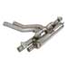 Supersprint Rear exhaust with valves right - left for PORSCHE 536 CAYENNE Turbo with valves