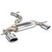 Supersprint Rear exhaust right - left with valve, endpipes 150x105 for AUDI TT S QUATTRO Coup?/Roadster