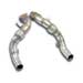 SUPERSPRINT Turbo downpipe kit Right - Left (Replaces catalytic converter) Accepts the stock 