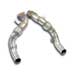 Supersprint Turbo downpipe kit Right - Left (Replaces catalytic converter) Accepts the stock 